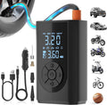 Tire Inflator Portable Air Compressor, 150 PSI Air Pump for Car Tires with Digital Pressure Gauge, LED Light and Auto Shut-Off Function, Portable Air Inflator for Car/Motorcycle/Bike/Balls and More