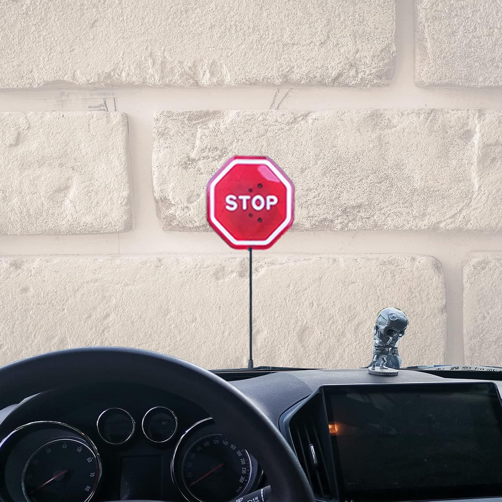 Parking Garage Flashing Stop Sign - Stop Sign for Garage Parking, Adjustable Height Parking Assist, LED Garage Car Stop Indicator, 1-Pack
