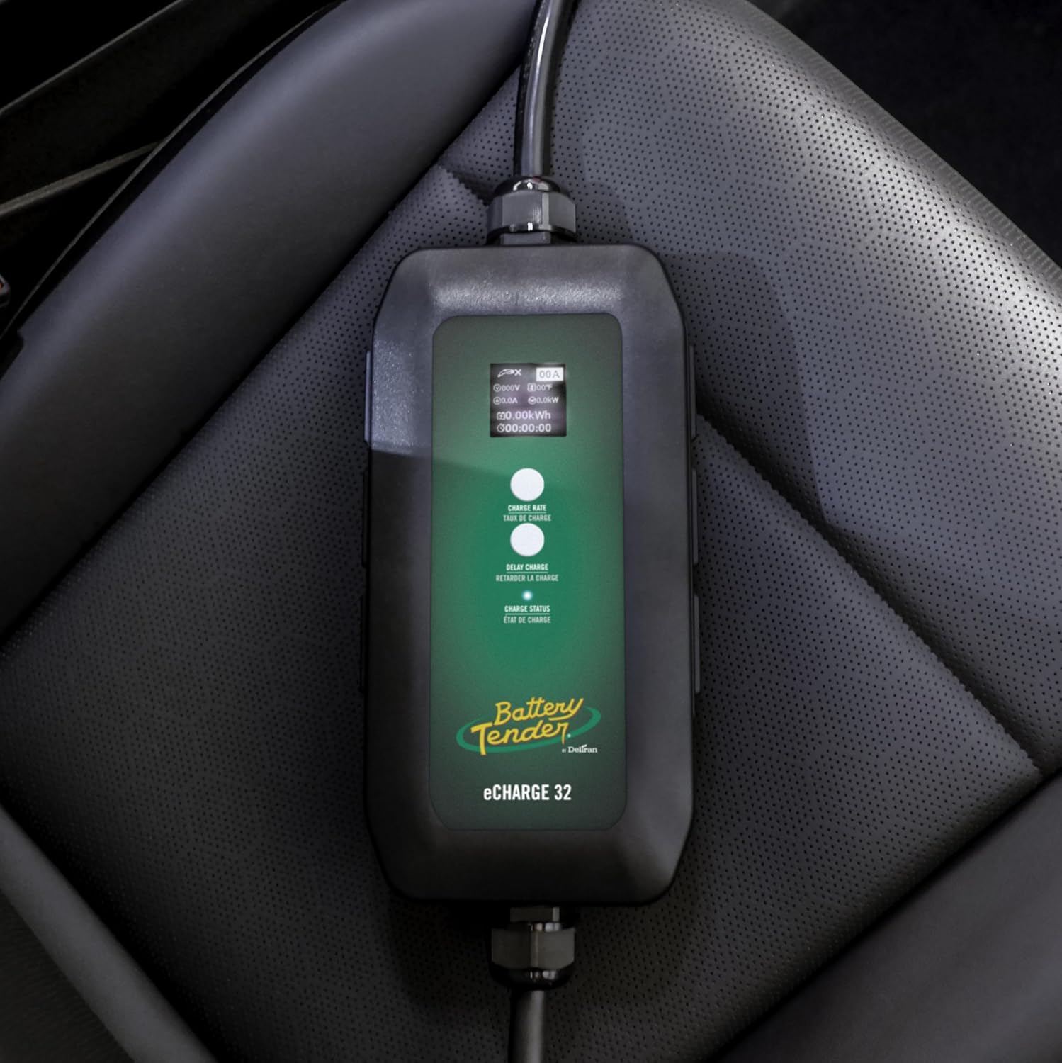 Battery Tender eCharge 32 AMP EV Charger - Level 1+2 Portable Electric Vehicle EV Car Charger - 022-3017-DL-WH