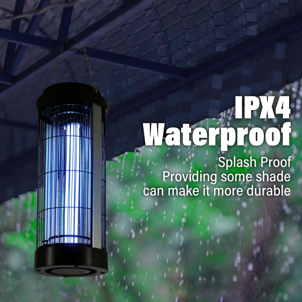 Powerful Bug Zapper Outdoor for 5000 Sq.Ft. with 13FT Power Cord, 3600V Instant Killing Grid Removable Hanging High Power Outdoor Mosquito Killer, Fly Trap Lamps for Garage Farm Home