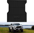 LASFIT Bed Mat for Toyota Tacoma 2024 2025 Truck Bed (5ft,5'Bed), All Weather 5 ft Rubber Car Bed Liner for Toyota Tacoma Accessories, TPE Trunk Mat&Cargo Liner, Black