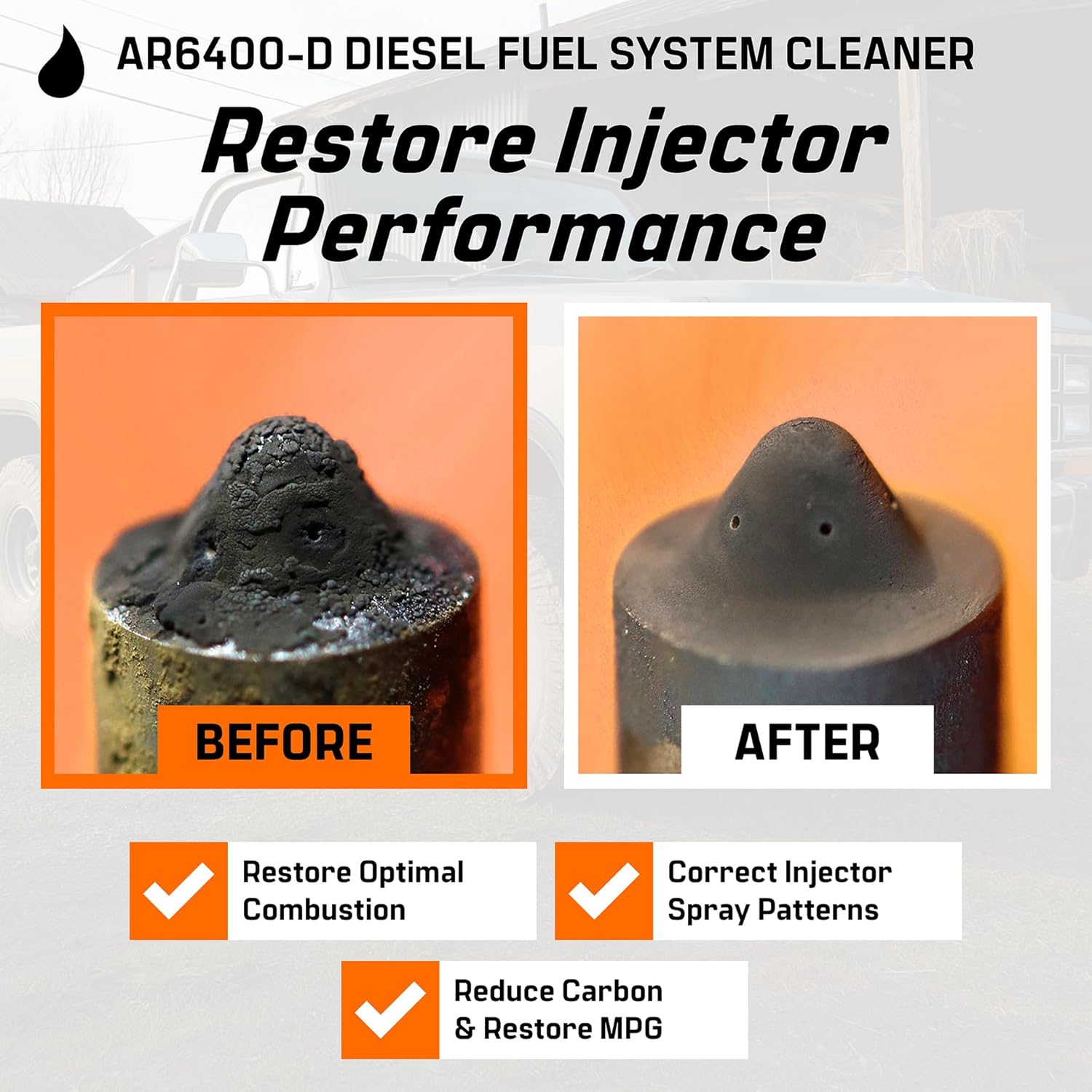 Archoil AR6400-D Diesel Fuel System Cleaner - Cleans Injectors, Turbo, DPF & EGR