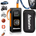 150PSI Tire Inflator Portable Air Compressor - Air Pump with Digital Pressure Gauge, LED Light, Auto Shut-Off Function - Cordless Pump for Car, Motorcycle, Bicycle, Balls and Car Accessories