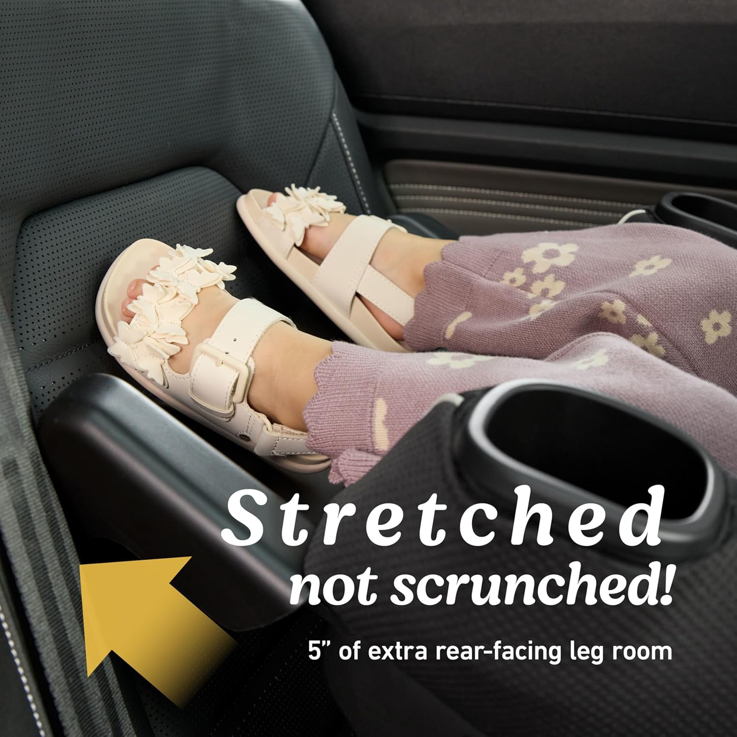 Graco Extend2Fit Convertible Baby Car Seat, Rear and Forward Facing, Adjustable Extension Panel for Extra Legroom, Kenzie