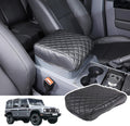 Car Armrest Box Cover Protector Compatible with Ineos Grenadier 2020-2024 Center Console Lid Protector Cover Original Customized Armrest Cover (Matte Black)