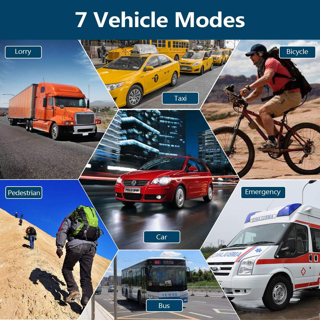 Car GPS Navigation, 2025 Map 9 inch Touch Screen Car GPS Navigation System, Voice Turn Direction Guidance, Support Speed and Red Light Warning(Free Update Lifetime Map)