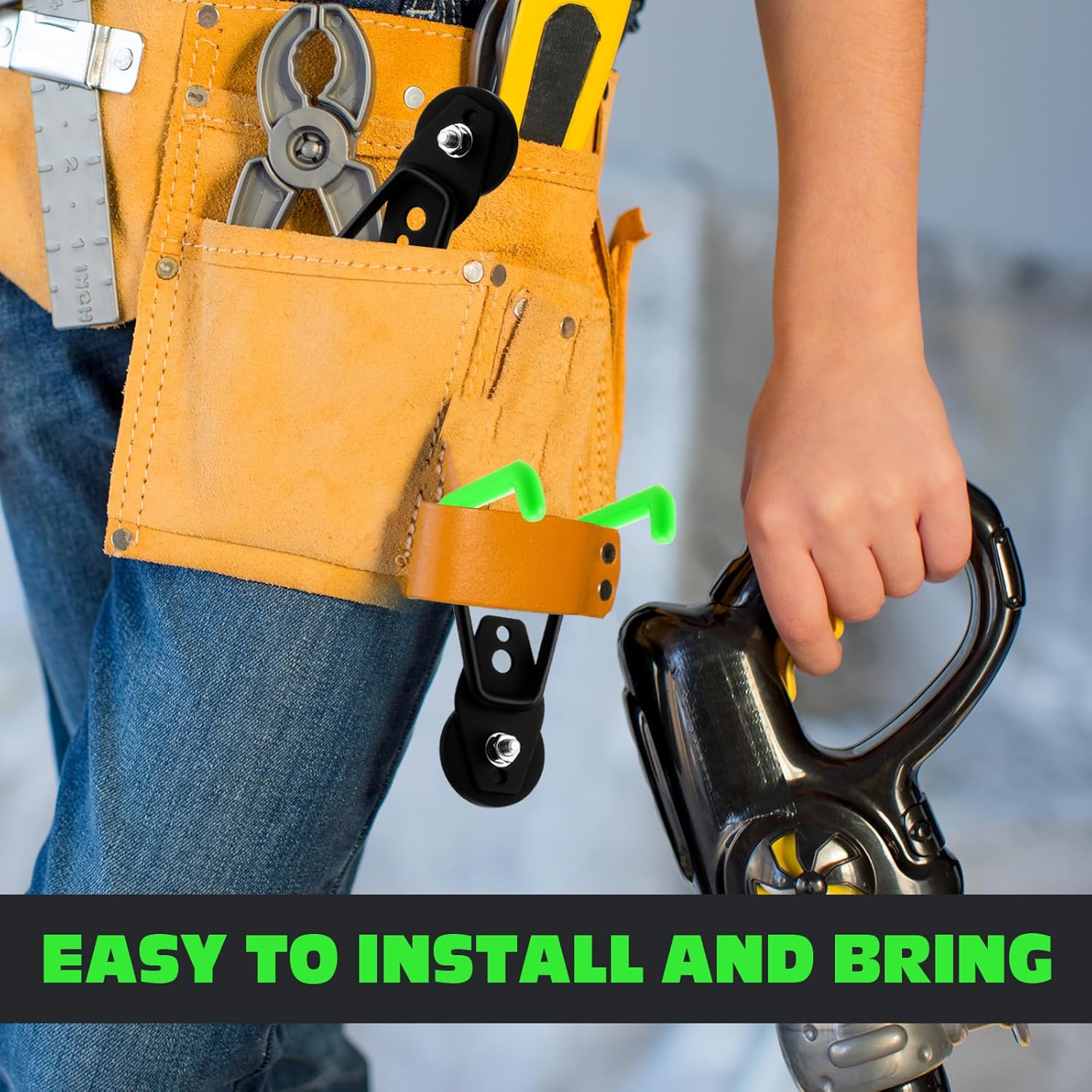 Landhoow Large Magnetic Hooks Heavy Duty Garage Magnet Hooks Strong Storage Utility Magnetic Hangers with Anti Slip Rubber Coating for Indoor and Outdoor Hanging(Green,6 Pcs)