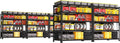 PrimeZone Heavy Duty Garage Storage Shelves - 48" W X 24" D X 72" H Adjustable Metal Shelving Unit, 5 Tier Industrial Shelves for Storage Standing Utility Rack for Warehouse, Basement, Black, 5 Pack