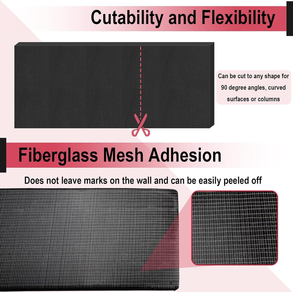 Garage Wall Protector for Car Doors, Garage Wall Bumper, Waterproof Garage Anti-Collision Strip, 15.74" x 5.9" x 0.7" Self Adhesive EVA Foam for Collision Protection (2 Pack)