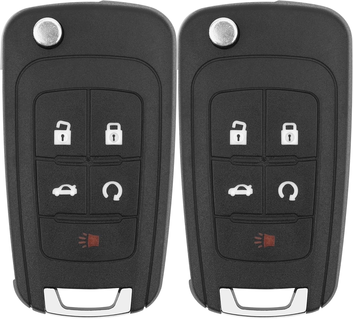 Key Fob Replacement for 2014-2019 Buick Encore/ 10-12 Allure/ 10-16 Lacrosse/ 11-17 Regal/ 12-17 Verano/ 10-19 Chevy Equinox Camaro/ 11-16 Cruze Malibu/ 14-19 Impala/ 12-17 Sonic Keyless,2Pcs
