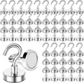 DIYMAG Magnetic Hooks, 30lbs+ Magnet Hook 2025 Cruise Cabin Ship Essentials Heavy Duty Strong Magnets Refrigerator Fridge Hanging for Classroom Beach Vacation Kitchen Grills Home 60 Pack