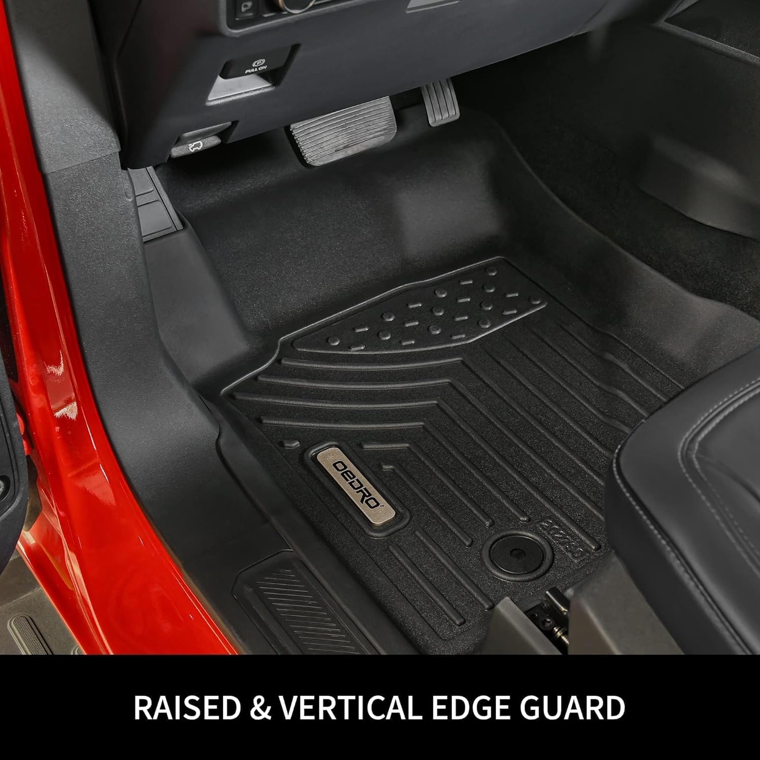 OEDRO Floor Mats Fit for Toyota Camry 2011-2007, Custom Fit Front & 2nd Row Floor Liner Set, TPE All Weather Protection Camry Car Mats, Black