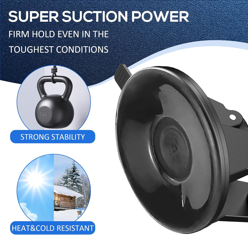 Super Radar Detector Mount,Super Car Windshield,Dashboard Suction Cup Bracket,Suitable for Escort IX,IXc,Max 3,Max 4,Max 360 MKII,Max360C,2020 Max 360 Radar Models (For w/EZ Magnet Connection Radar)