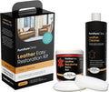 Furniture Clinic Leather Easy Restoration Kit | with Leather Recoloring Balm, Cleaner, Sponge, and Cloth | Leather Repair Kit for Scratched and Faded Furniture (Red)