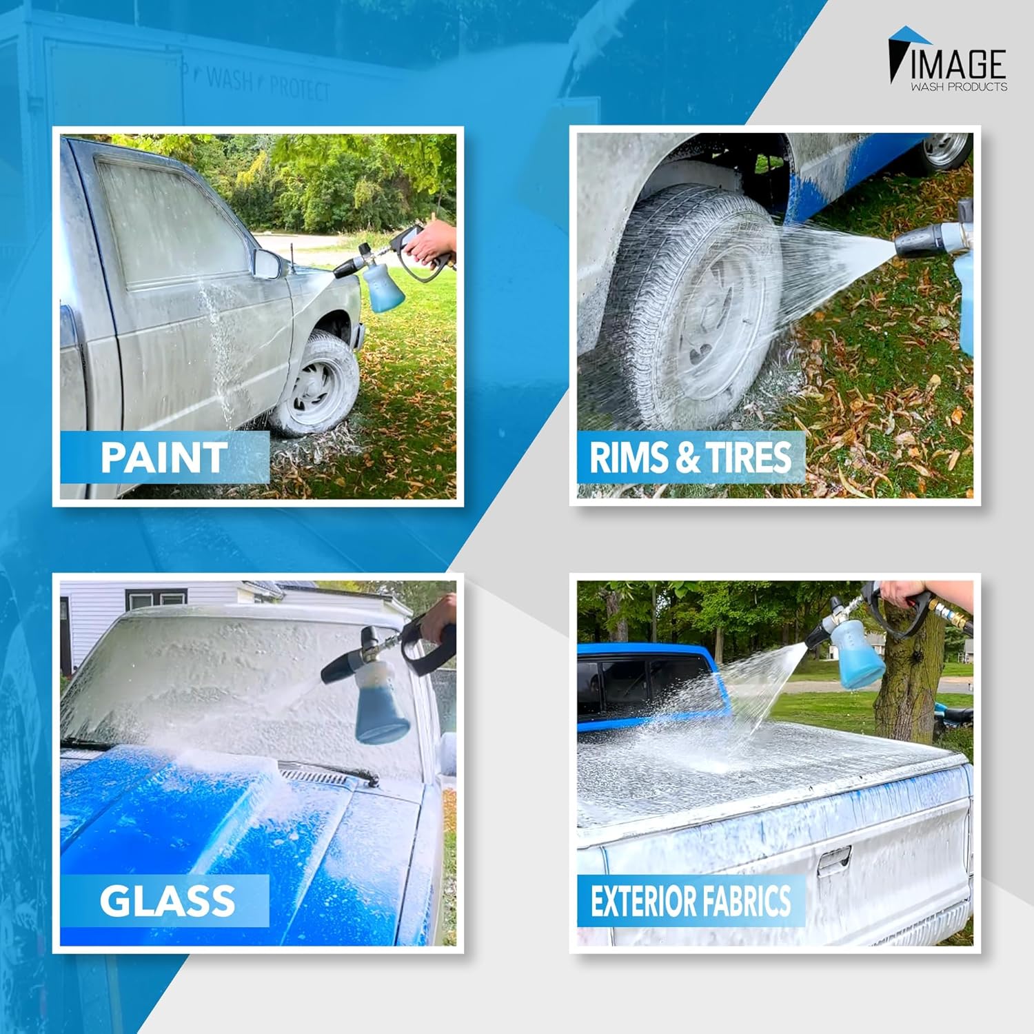 Image Wash Products - (1-Gallon Platinum Wash Car Soap – Car Wash Foam Soap for Foam Cannon & Pressure Washer | High Gloss RV/Truck Wash Soap | Bubble Gum Scent, Detailer Grade Car Soap