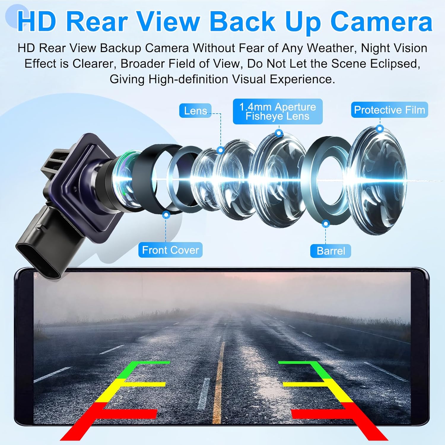 Backup Camera Compatible with Ford Fusion 2013 2014 2015 2016 Parking Assist Rear View Camera ES7T-19G490-AA ES7Z-19G490-A DS7Z-19G490-A DS7T-19G490-DD E1GT-19G490-BB