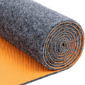 17 * 7.4 Ft Heavy Duty Oil Spill Mat, 6.5mm Thickened Extra Large Garage Floor Mat for Under Car, 1/4" Waterproof Rubber Backing Absorbs Oil Quickly, Washable, Reusable, Durable, Non-Slip