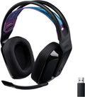 Logitech G535 LIGHTSPEED Wireless Gaming Headset - Lightweight on-ear headphones, flip to mute mic, stereo, USB rechargeable - Black