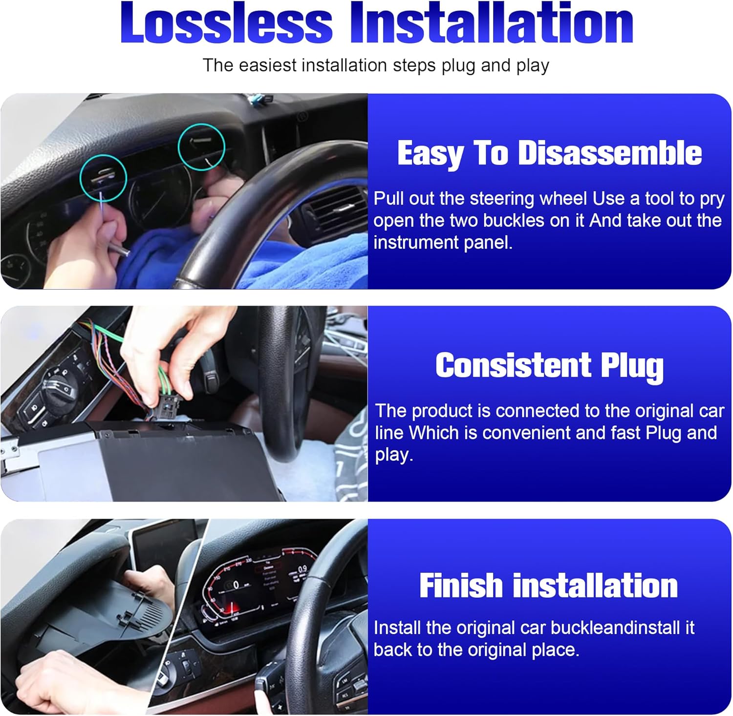 Speedometer Instrument for BMW F11 F18 2010-2017，12.3 inch Linux System Original Modern Car Odometer Information Head up Display Digital Cluster Electronic Gauge Dashboard Screen