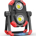 Adelante Rechargeable LED Work Light with Magnetic Bases, 2500LM 6500K 12 Hours Long Lasting, Mobile Charger, 360°Rotating Stand Waterproof USB Portable Flood Light for Mechanics, Repairing
