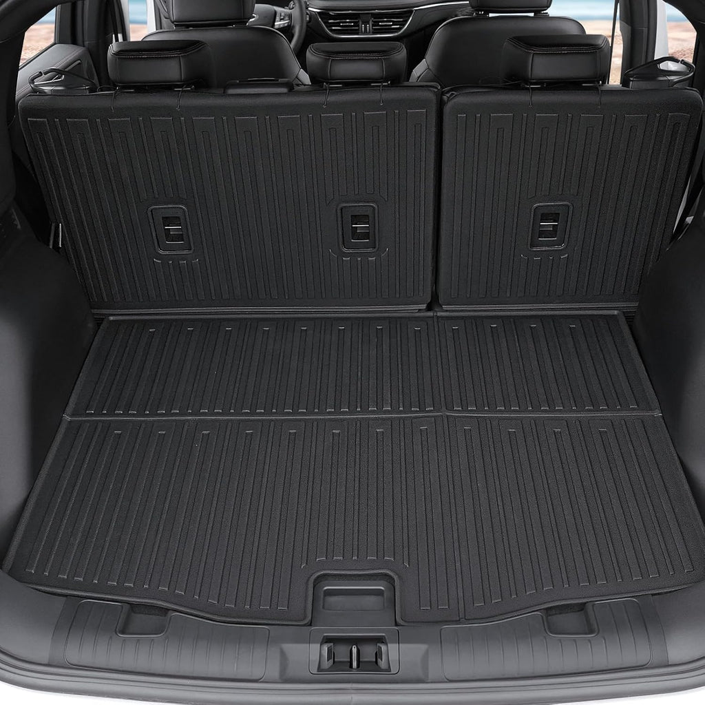 Floor Mats Set for Ford Escape 2020-2024 2025 Accessories (Not for Hybrid), Full Coverage All Weather Floor Mats Cargo Mat with Backrest Protectors & Door Sill Guards