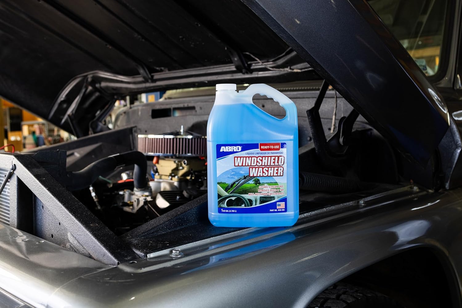 ABRO Car Windshield Cleaner Ready to Use Formula - 1 Gallon, Pre-Mixed, Delivers Streak-Free Cleanliness, Removes Bugs & Tar