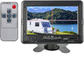Anina 7 Inch Monitor Quad Split HD Screen 4 Channels RCA Video Inputs for Car Pickup Truck SUV Vehicle with Headrest Mounting Bracket