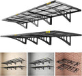 2x3ft 4Pack Wire Shelving Unit Heavy Duty Garage Storage Shelves Wall Mounted Black 1120lbs Load Capacity（24-inch-by-36-inch）