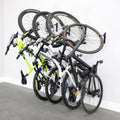 WheelRest Bike Hook, No-Lift Garage Wall Mount, Vertical Bicycle Storage Rack, Adjustable Bike Hanger for MTB, Road, eBike, 4 Pack