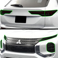BOGAR TECH DESIGNS Full Headlight Taillight Tint Kit Compatible with Mitsubishi Outlander 2022-2025, Dark Smoke