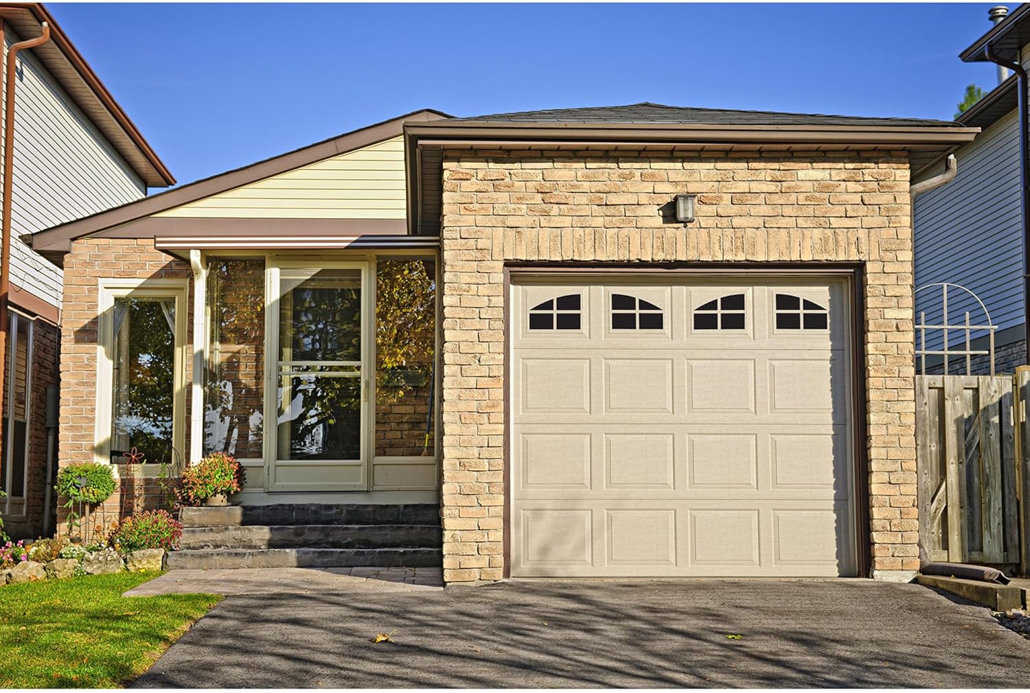 Household Essentials 216 Magnetic Faux Garage Door Windows | 16 Pieces for Single Car Steel Garage Door | Black