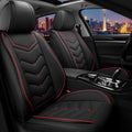 Car Seat Covers for Chrysler Pacifica 2004-2025, Stylish Sport Seat Cover, Premium Nappa Leather Car Seat Cover. Automobile Seat Covers Sets.(Standard 2 Seats/Black)