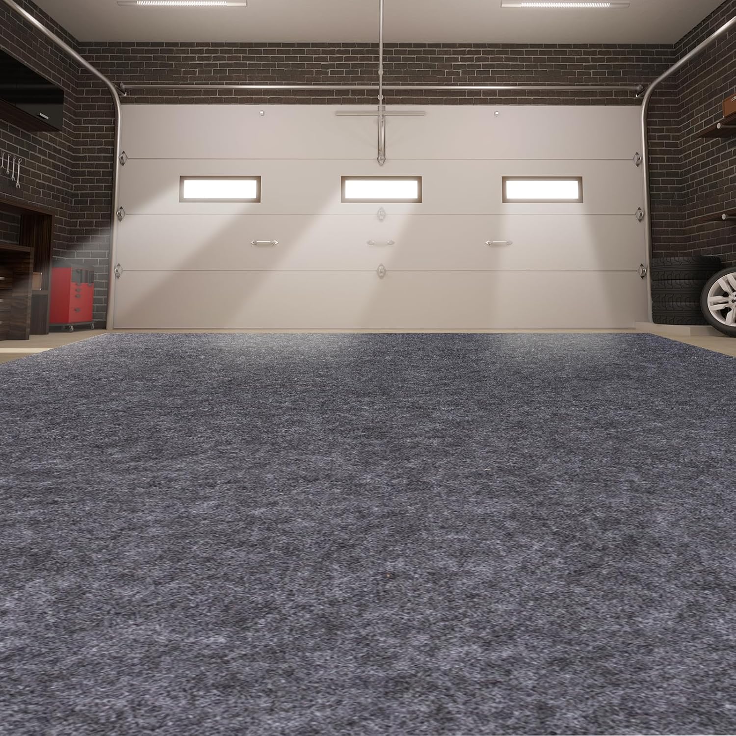 Garage Floor Mats Oil Spill Mat, Premium Absorbent Oil Pad, Waterproof Mats, Reusable, Washable, Protect Garage Floor Surface from Spill & Stain (36" x 60")