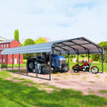 EBE 20'x30' Metal Carport, Heavy Duty Carports Canopy with Galvanized Steel Roof, Outdoor Carport Metal Garage Shelter Shade 2 Cars, Truck, Boat, SUV