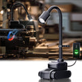 LED Work Light, 5000mAh Magnetic Gooseneck Light Rechargeable, 2000 Lumen 360°Flexible Mechanic Lamp with Hook, Job Site Lights for Men, Work Bench, Auto-Repairing, Emergency, Power Outage