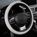 alpmosn Elastic Stretch Steering Wheel Cover, Breathable Microfiber Ice Silk, Anti-Slip, Odorless, Easy Carry, Universal Interior Accessories Steering Wheel Cover for Women & Men (Grey)
