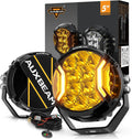 Auxbeam V-Ultra Series 5" 172W Side Shooter Offroad Fog Lights, Amber DRL Function 3 Modes, 270 Degree Wider Range, 20400LM Round LED Pods Light Bar with Protective Covers, Pair