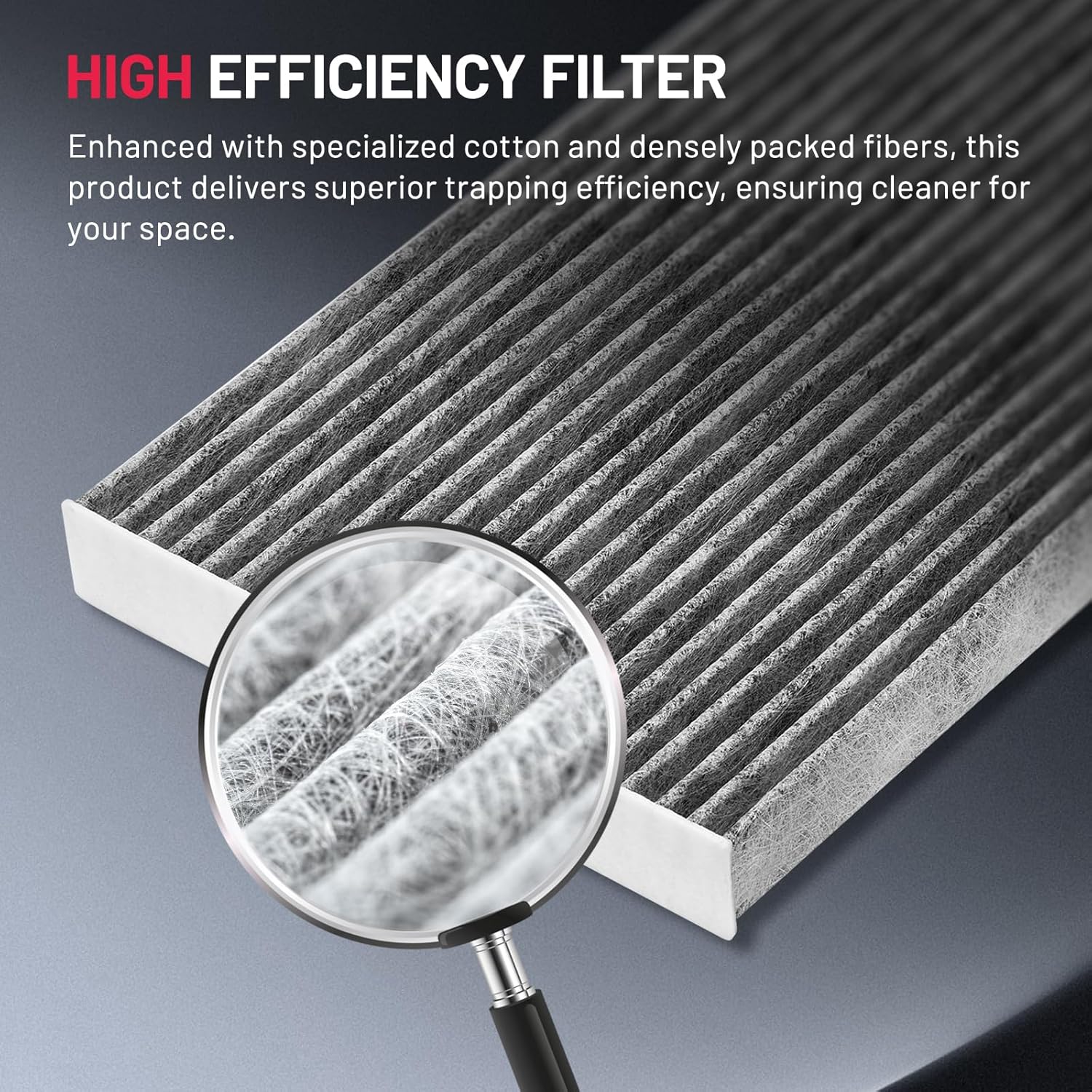 BDFHYK CF12161 Cabin Air Filter with Activated Carbon Compatible with Kia 2016-2020 Sorento 3.3L V6/ 2.4L l4, 2016-2018 Sorento 2.0L l4, Replace# CAF1949P, WP10370, LA1630, 97134C6900