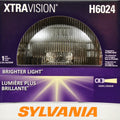 SYLVANIA H6024 XtraVision Halogen Sealed Beam Headlight (7" Round) PAR56, (Contains 1 Bulb) - H6024XV.BX
