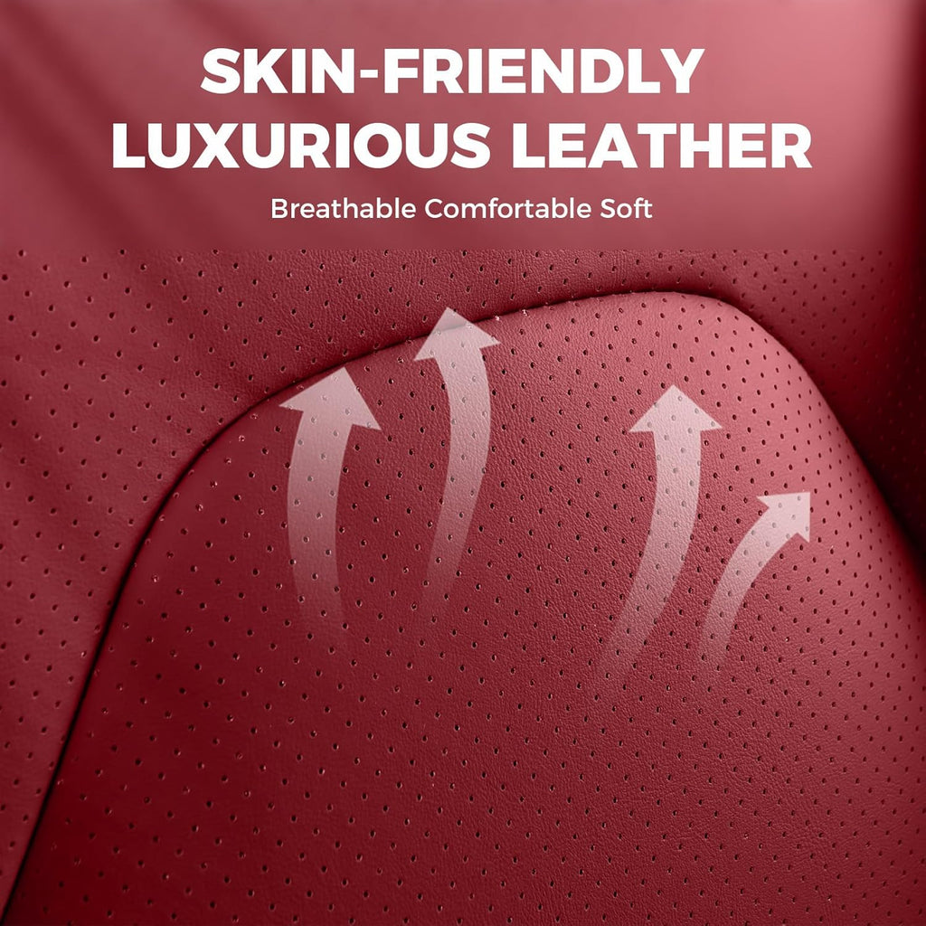 FREESOO Car Seat Covers Front Seats 2PCs,Waterproof Automotive Seat Covers, Leather Cars Interior Covers, Seats Protection Universal fit Babies & Adult (WineRed)