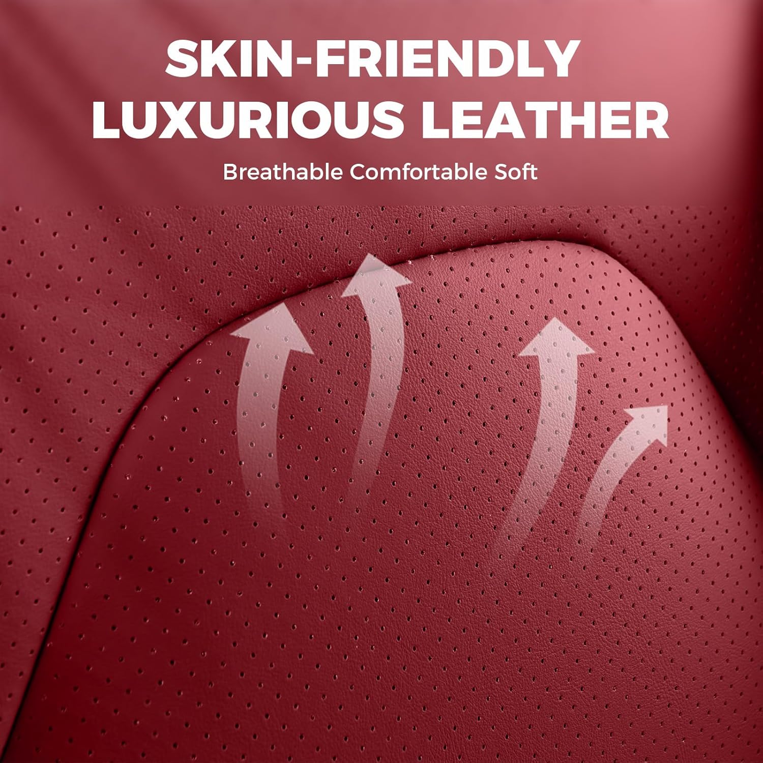 FREESOO Car Seat Covers Front Seats 2PCs,Waterproof Automotive Seat Covers, Leather Cars Interior Covers, Seats Protection Universal fit Babies & Adult (WineRed)