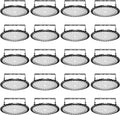 Viugreum High Bay LED Shop Lights, 500W UFO LED High Bay Light 50,000LM 120V LED High Bay Lights 5000K Daylight, Alternative to 2000W MH/HPS for Garage Workshop Barn Factory Warehouse - 20 Pack