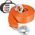 Nilight Tow Strap Heavy Duty with Safety Hooks 2”x20’ 10,000LBS Breaking Strength Towing Strap Rope for Trucks Vehicles Towing Accessories Cable Trailers, 2 Years Warranty