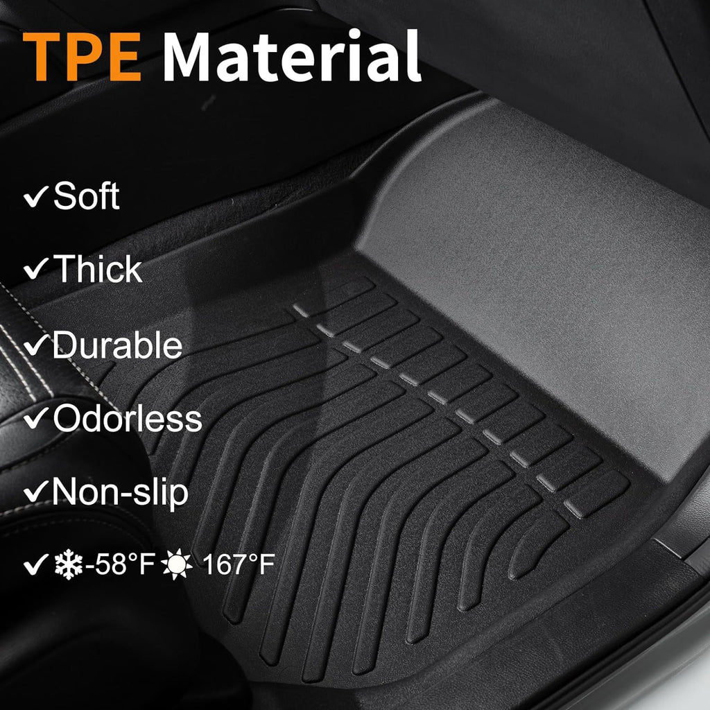 Binmotor-Floor Mats and Cargo Liner Set for Mazda CX50 2023-2025(Only Fuel Version), All Weather Car Floor Mat for Mazda CX 50 Accessories, Rubber Mats TPE Car Liners for CX-50 Trunk Liner