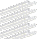 Ensenior 10 Pack 4 FT Led Shop Lights, 5000K Daylight, 5000LM Super Bright, 36W Equivalency 468W, Commercial Bay Lighting, U-Shaped Linkable Shop Lights Plug in for Garage, Workshop, FCC Certified