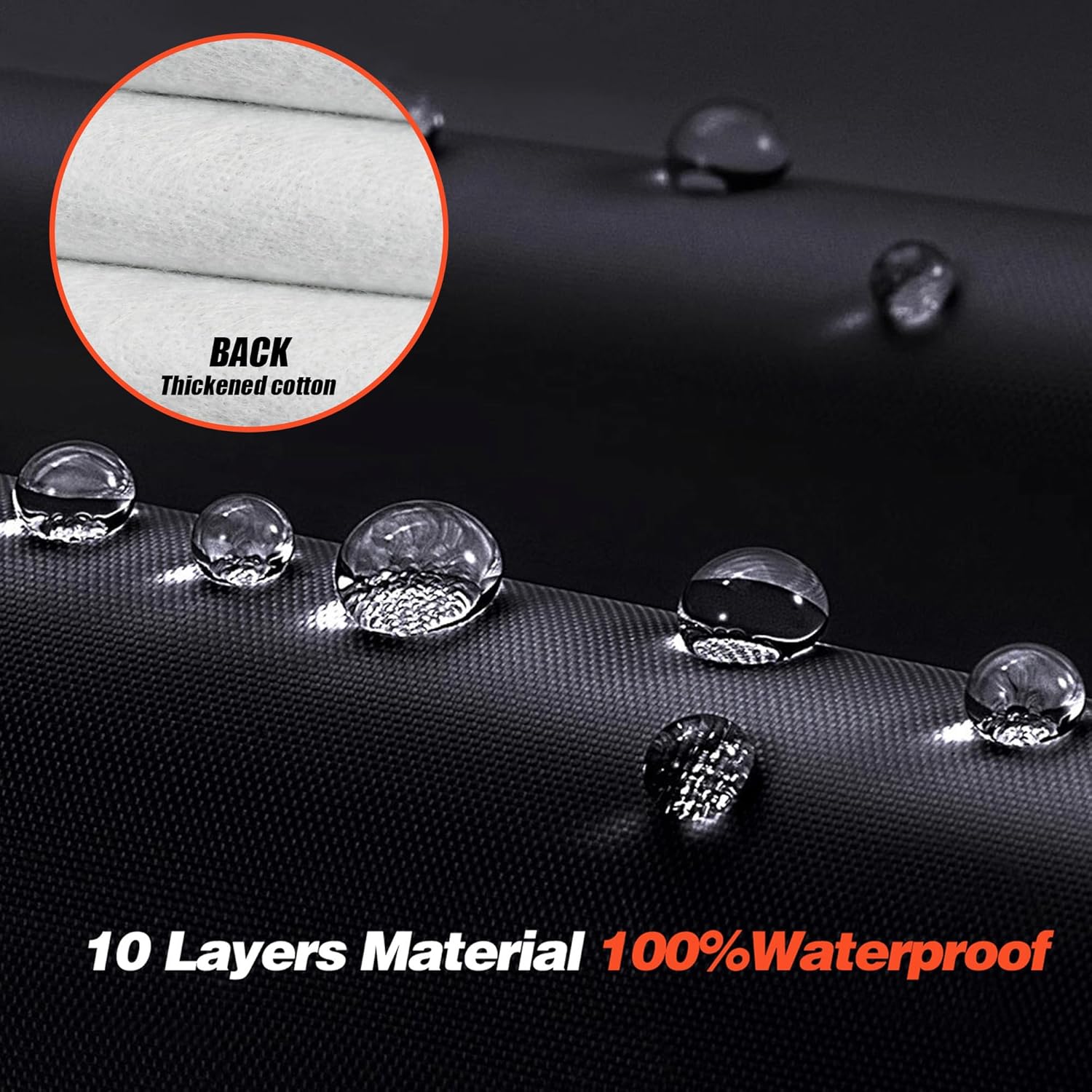 Toyota 4Runner Car Cover 100% Waterproof All Weather, Gift with Towel, 10 Layers SUV Car Cover Custom Fit 2002-2025 Toyota 4Runner, Full Exterior Covers Rain Sun UV Protection with Door Zipper.