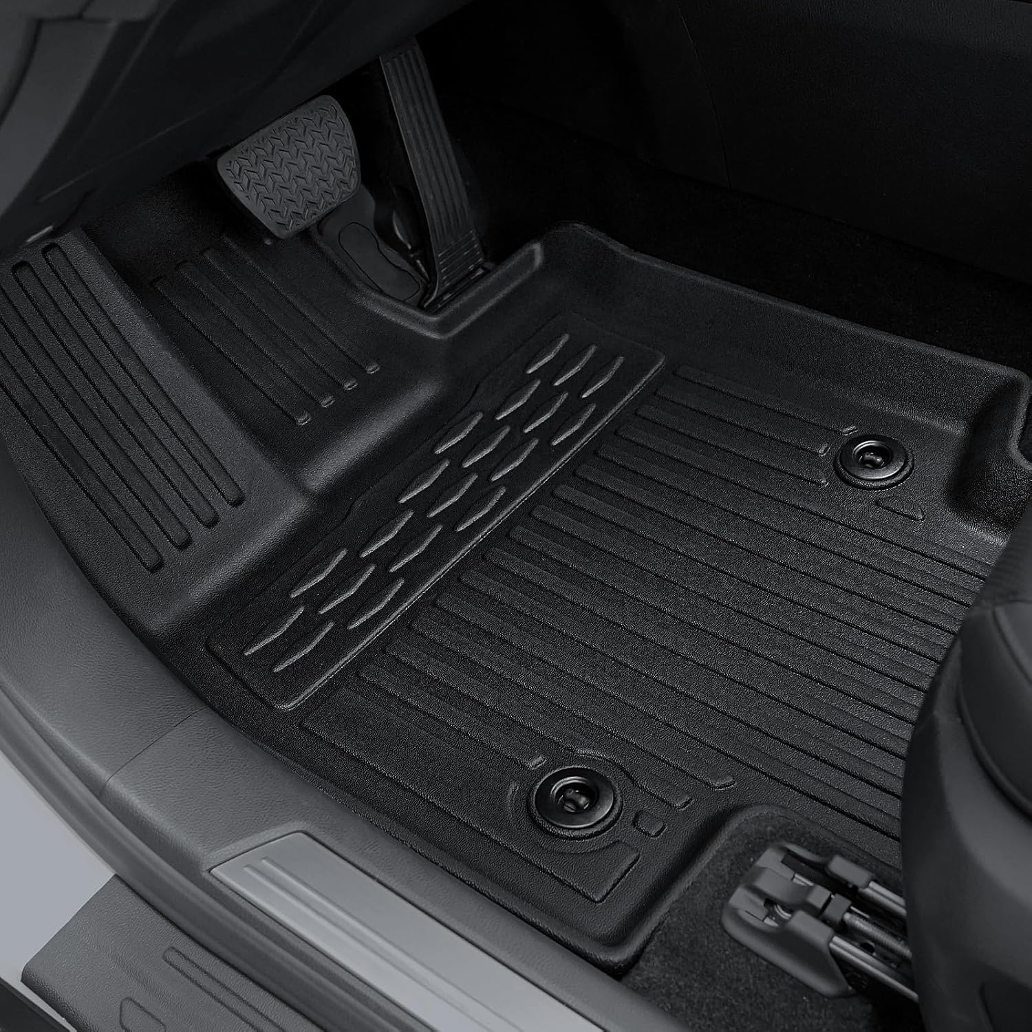 Floor Mats Set for 2023-2025 Lexus RX350/RX350H/RX500h(Not for RX450h & PHEV) Accessories, All Weather Floor Mats with Cargo Mat TPE - Includes Backrest Protectors & Door Sill Guards