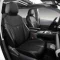 Custom Fit Sienna Seat Covers for Toyota Sienna LE,XLE 2021-2025 3-Row Accessories Full Coverage Waterproof Leather Car Seat Covers Full Set (Black, 7-Seat)