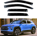 KPY Window Visor Compatible with Chevrolet Chevy Trailblazer 2021-2025, 4PC Rain Guard Side Window Vent Deflectors Tape-On Style, 2021 2022 2023 2024 2025