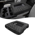 Center Console Cover for 2014-2018 Chevy Silverado & GMC Sierra 1500 2500 3500, Vinyl Leather Interior Accessories, Car Armrest Protector, Jump Seat, Anti-Scratch, Black